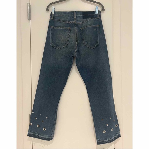 Rag & Bone Hyfield High-Rise Crop Flare Jeans - Picture 3 of 3